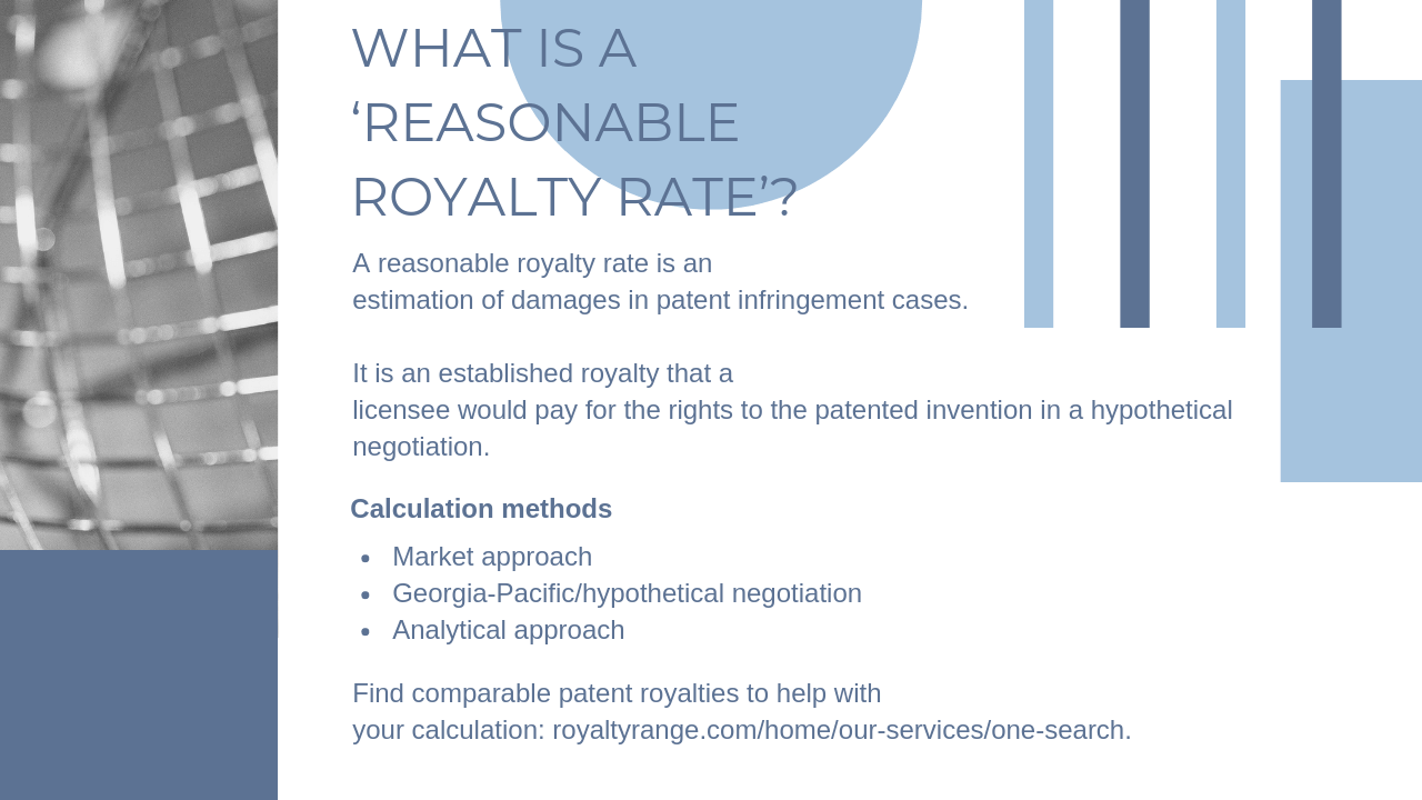 What is a ‘reasonable royalty rate’?