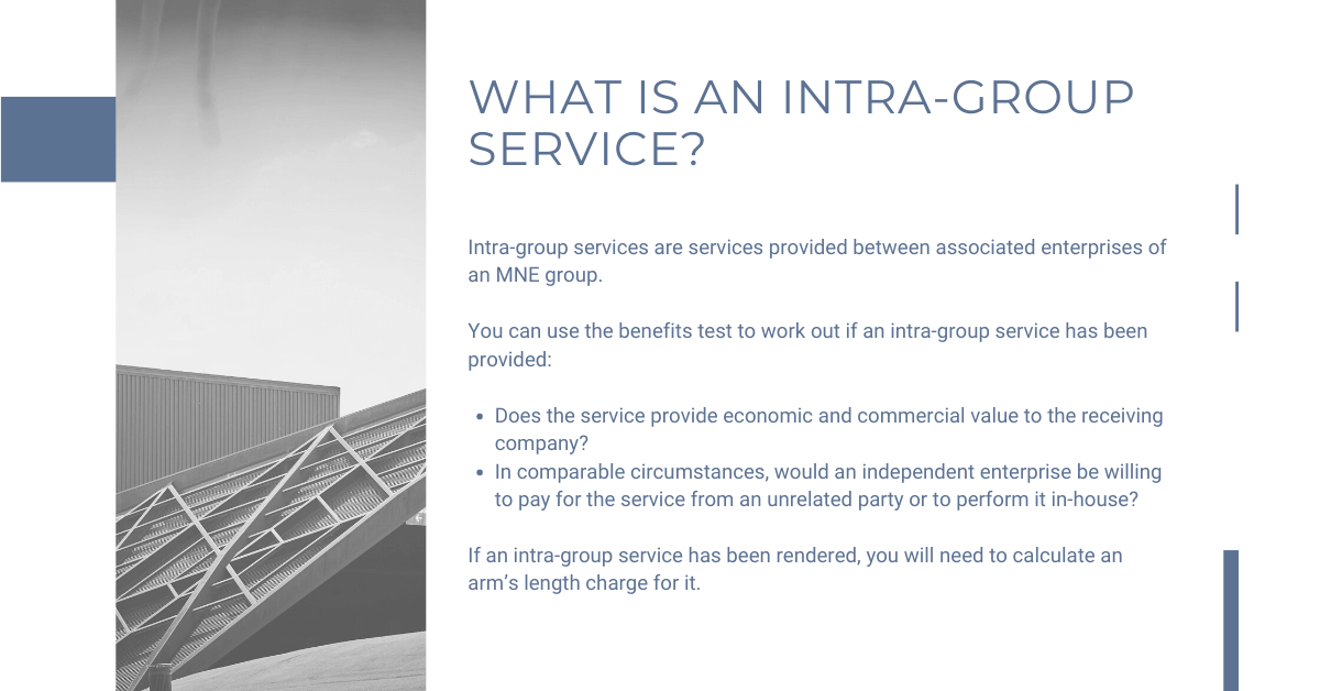 What is an intra-group service?