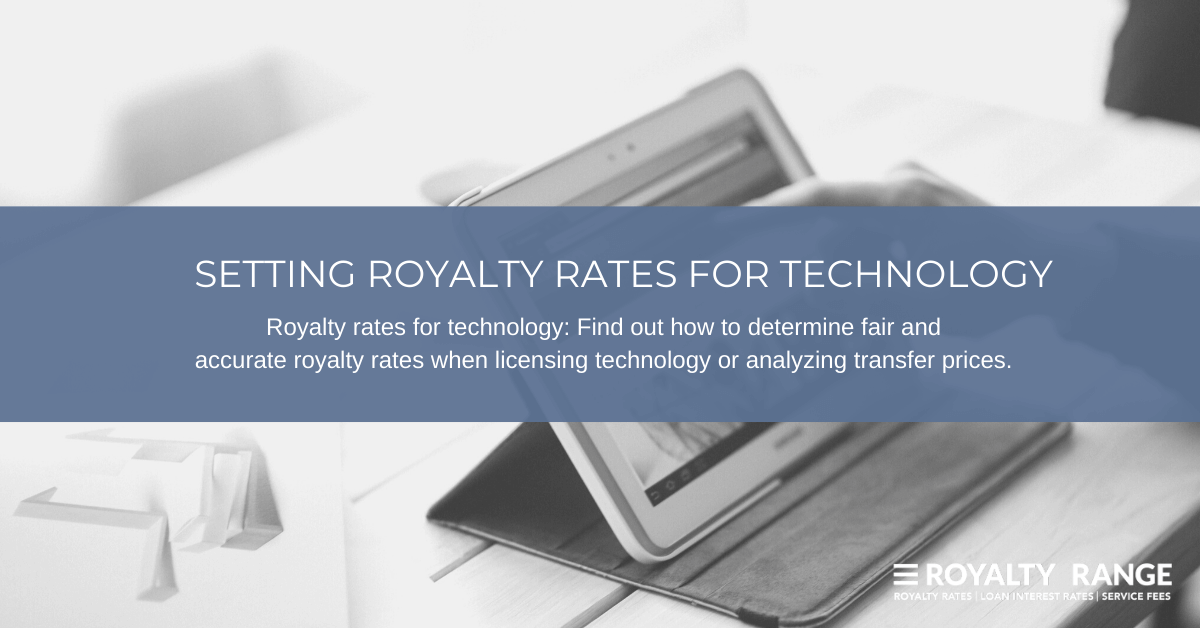 Setting royalty rates for technology